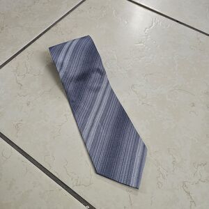 Farentino Ferre Men's Tie 100% Silk Hand Made in Italy Gray Blue Gray Necktie